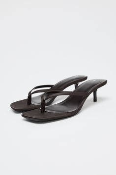 Thong Kitten Heel Sandals