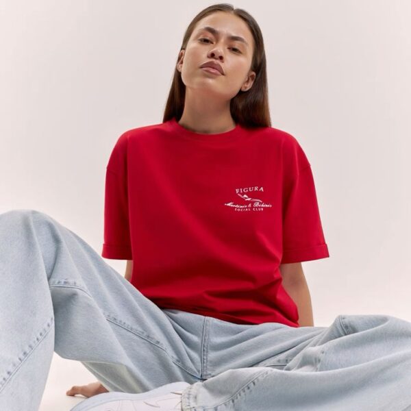Figura Social Club Red Graphic T-Shirt